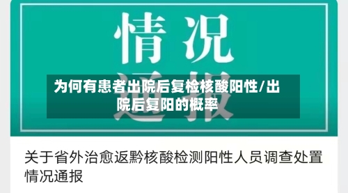 为何有患者出院后复检核酸阳性/出院后复阳的概率-第2张图片