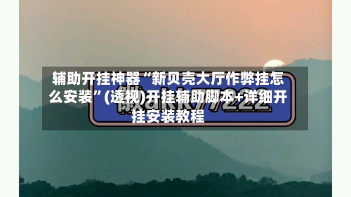 辅助开挂神器“新贝壳大厅作弊挂怎么安装”(透视)开挂辅助脚本+详细开挂安装教程-第2张图片