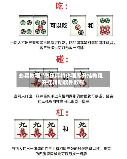 必看教程“微乐麻将小程序开挂教程	”开挂辅助软件教程-第1张图片