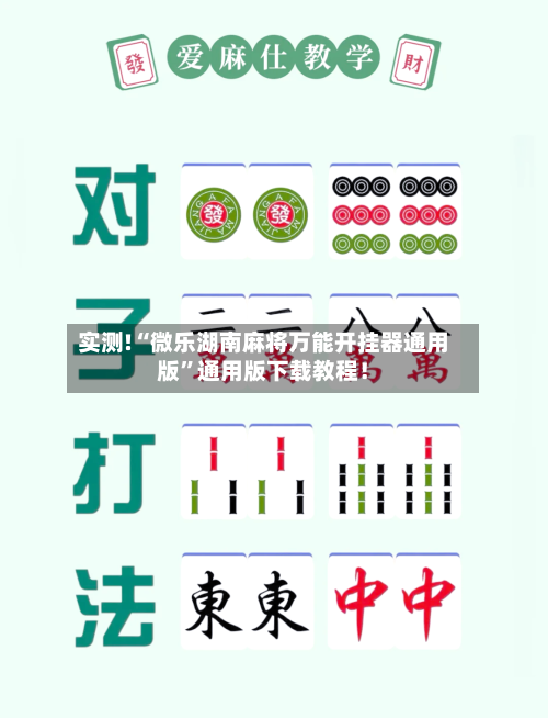 实测!“微乐湖南麻将万能开挂器通用版	”通用版下载教程！-第2张图片