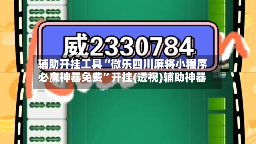 辅助开挂工具“微乐四川麻将小程序必赢神器免费”开挂(透视)辅助神器-第1张图片