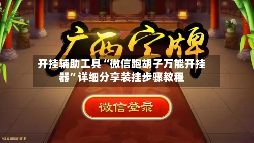 开挂辅助工具“微信跑胡子万能开挂器”详细分享装挂步骤教程-第3张图片