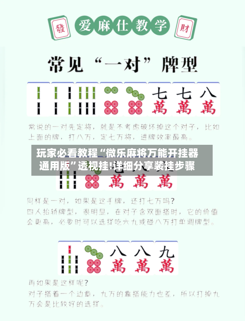玩家必看教程“微乐麻将万能开挂器通用版	”透视挂!详细分享装挂步骤-第2张图片