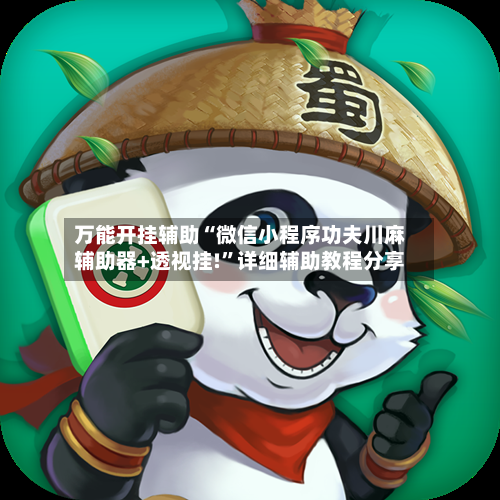 万能开挂辅助“微信小程序功夫川麻辅助器+透视挂!”详细辅助教程分享-第3张图片