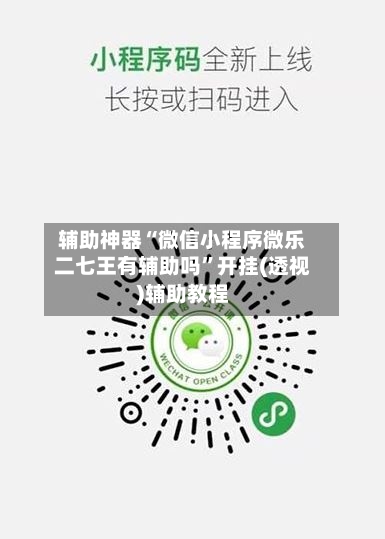 辅助神器“微信小程序微乐二七王有辅助吗”开挂(透视)辅助教程-第1张图片