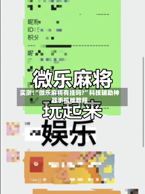实测!“微乐麻将有挂吗?”科技辅助神器手机版教程-第3张图片
