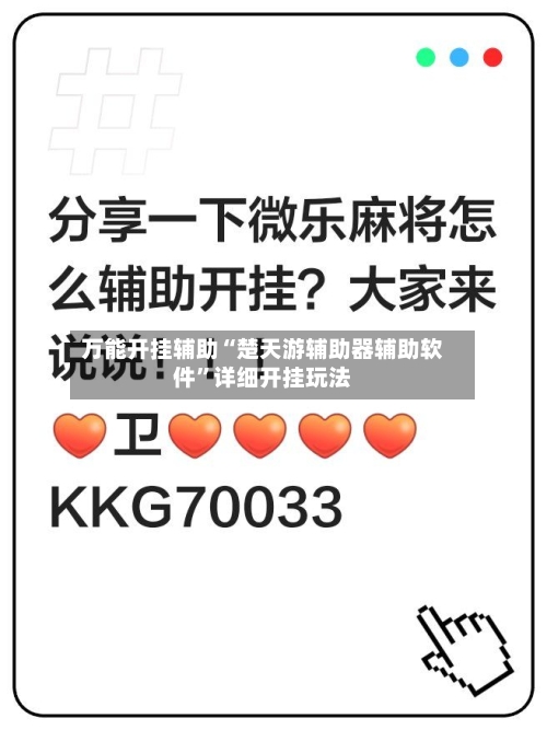 万能开挂辅助“楚天游辅助器辅助软件”详细开挂玩法-第1张图片