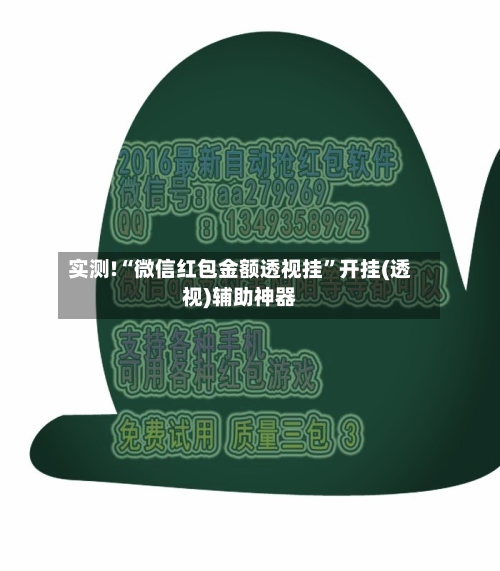 实测!“微信红包金额透视挂”开挂(透视)辅助神器-第1张图片