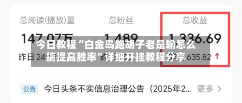 今日教程“白金岛跑胡子老是输怎么搞提高胜率	”详细开挂教程分享-第1张图片