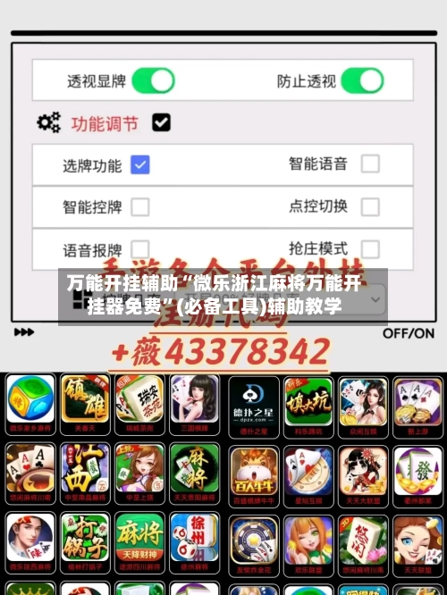 万能开挂辅助“微乐浙江麻将万能开挂器免费”(必备工具)辅助教学-第2张图片