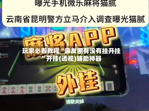 玩家必看教程“麻友圈有没有挂开挂	”开挂(透视)辅助神器-第1张图片