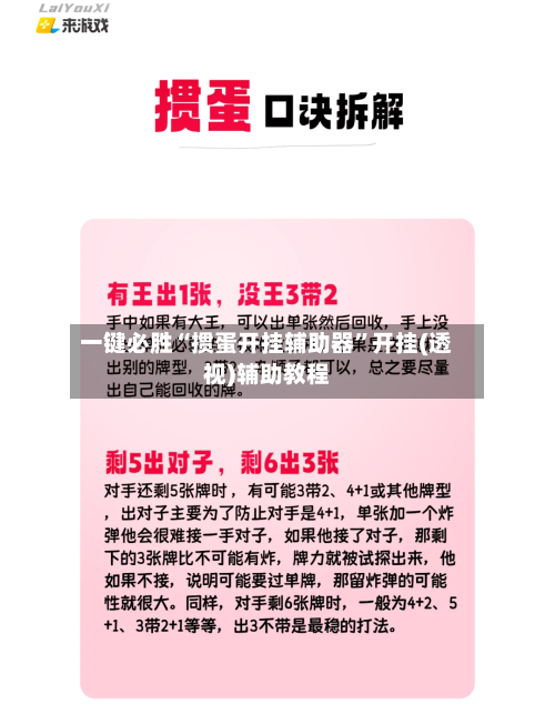 一键必胜“掼蛋开挂辅助器	”开挂(透视)辅助教程-第2张图片