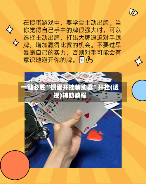 一键必胜“掼蛋开挂辅助器”开挂(透视)辅助教程-第1张图片