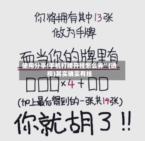 使用分享!手机打牌开挂怎么弄”(透视)其实确实有挂-第1张图片