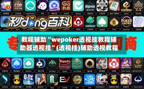 教程辅助“wepoker透视挂教程辅助器透视挂	”(透视挂)辅助透视教程-第1张图片