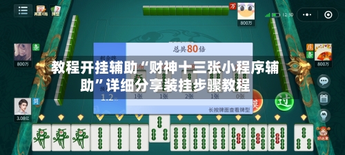 教程开挂辅助“财神十三张小程序辅助”详细分享装挂步骤教程-第1张图片