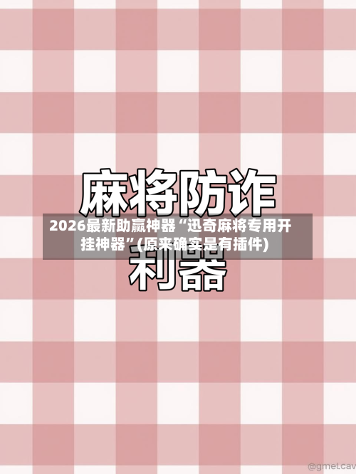 2026最新助赢神器“迅奇麻将专用开挂神器”(原来确实是有插件)-第1张图片