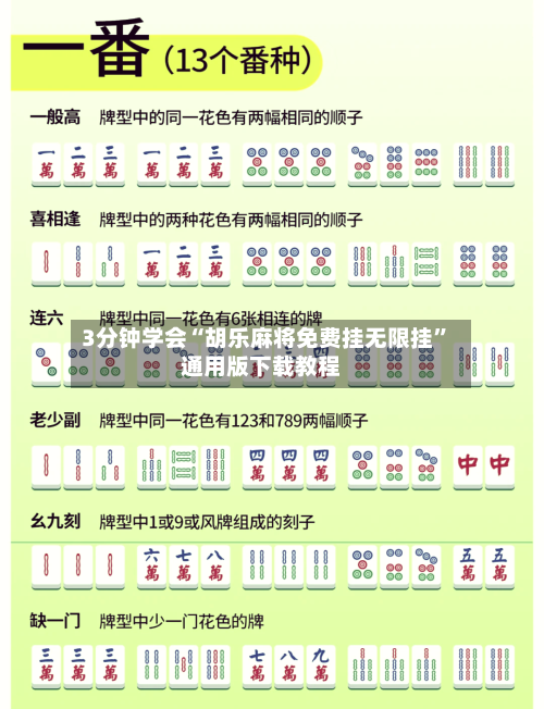 3分钟学会“胡乐麻将免费挂无限挂	”通用版下载教程-第1张图片