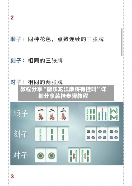 教程分享“微乐龙江麻将有挂吗	”详细分享装挂步骤教程-第1张图片