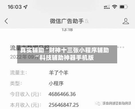 真实辅助“财神十三张小程序辅助”科技辅助神器手机版-第1张图片