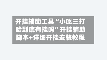 开挂辅助工具“小吆三打哈到底有挂吗	”开挂辅助脚本+详细开挂安装教程-第2张图片