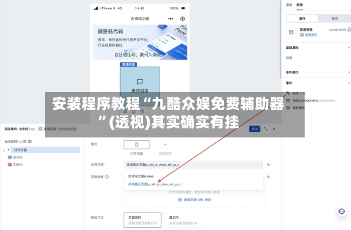 安装程序教程“九酷众娱免费辅助器	”(透视)其实确实有挂-第1张图片