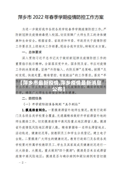 【萍乡市最新疫情,萍乡疫情最新消息公布】-第1张图片