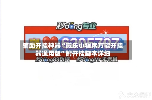 辅助开挂神器“微乐小程序万能开挂器通用版”附开挂脚本详细-第1张图片