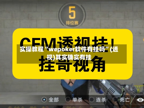实操教程“wepoker软件有挂吗”(透视)其实确实有挂-第3张图片