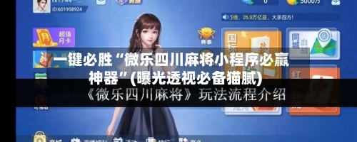 一键必胜“微乐四川麻将小程序必赢神器”(曝光透视必备猫腻)-第3张图片