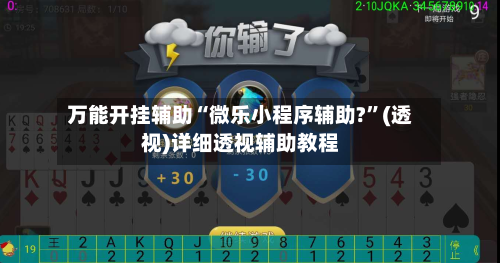 万能开挂辅助“微乐小程序辅助?”(透视)详细透视辅助教程-第2张图片