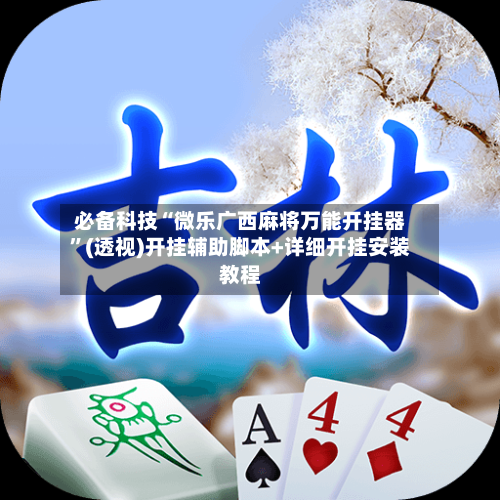 必备科技“微乐广西麻将万能开挂器”(透视)开挂辅助脚本+详细开挂安装教程-第3张图片