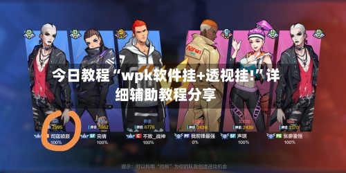 今日教程“wpk软件挂+透视挂!”详细辅助教程分享-第1张图片