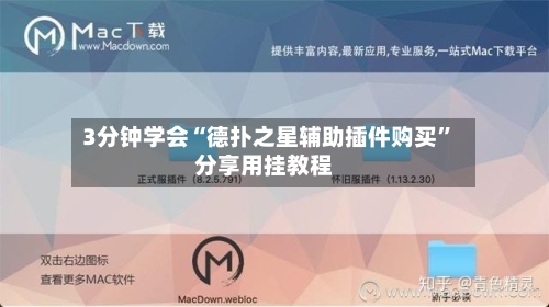 3分钟学会“德扑之星辅助插件购买”分享用挂教程-第1张图片
