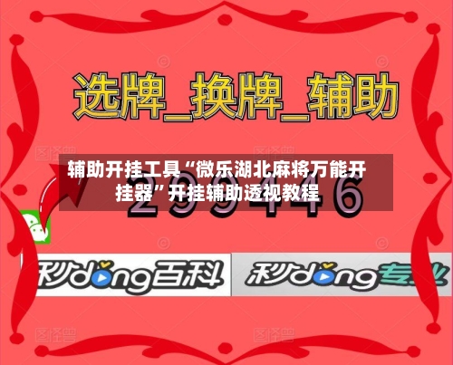 辅助开挂工具“微乐湖北麻将万能开挂器”开挂辅助透视教程-第2张图片