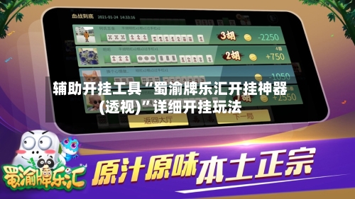 辅助开挂工具“蜀渝牌乐汇开挂神器(透视)	”详细开挂玩法-第1张图片