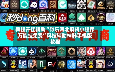 教程开挂辅助“微乐河北麻将小程序万能挂免费”科技辅助神器手机版教程-第1张图片
