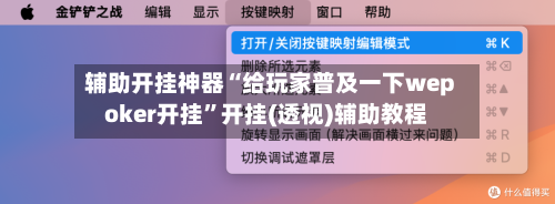 辅助开挂神器“给玩家普及一下wepoker开挂”开挂(透视)辅助教程-第2张图片