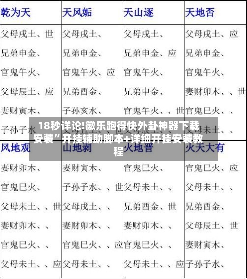 18秒详论!徽乐跑得快外卦神器下载安装”开挂辅助脚本+详细开挂安装教程-第1张图片