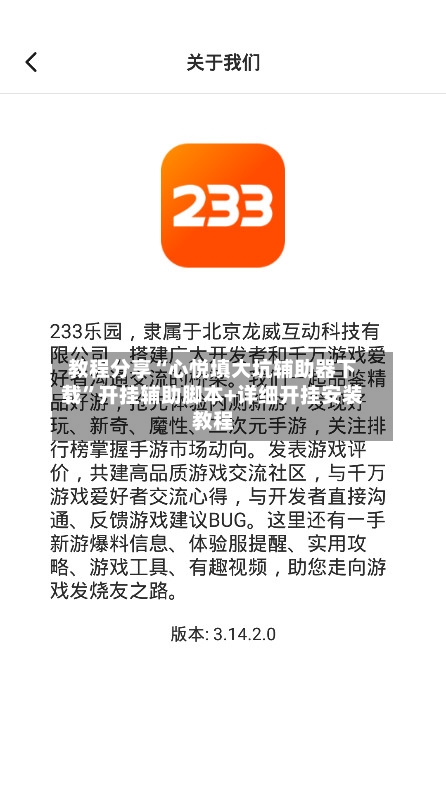 教程分享“心悦填大坑辅助器下载	”开挂辅助脚本+详细开挂安装教程-第2张图片