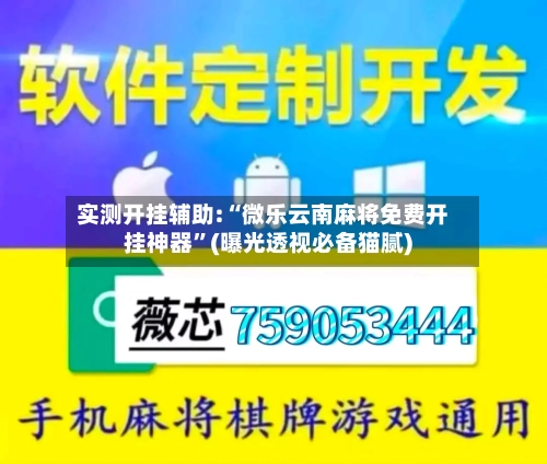 实测开挂辅助:“微乐云南麻将免费开挂神器”(曝光透视必备猫腻)-第1张图片