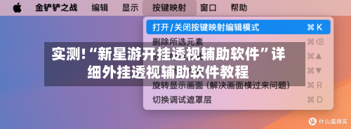 实测!“新星游开挂透视辅助软件”详细外挂透视辅助软件教程-第2张图片