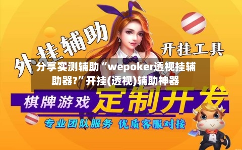 分享实测辅助“wepoker透视挂辅助器?	”开挂(透视)辅助神器-第1张图片