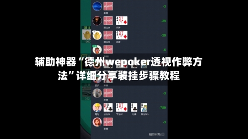 辅助神器“德州wepoker透视作弊方法”详细分享装挂步骤教程-第1张图片
