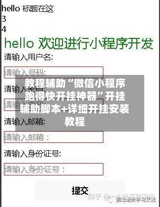 教程辅助“微信小程序跑得快开挂神器”开挂辅助脚本+详细开挂安装教程-第2张图片