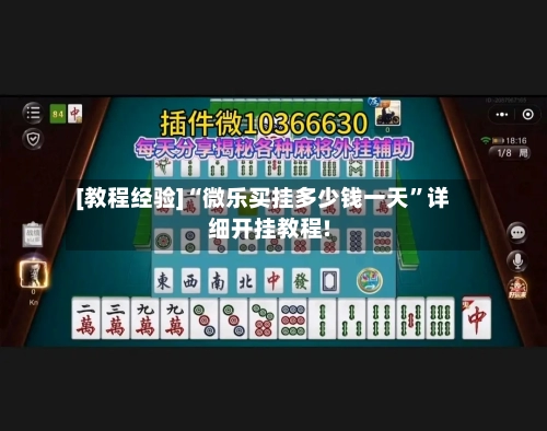 [教程经验]“微乐买挂多少钱一天	”详细开挂教程!-第2张图片