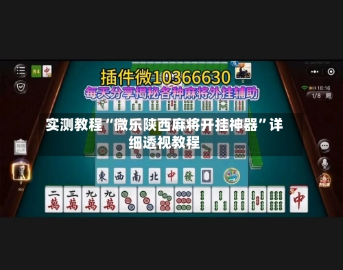 实测教程“微乐陕西麻将开挂神器	”详细透视教程-第3张图片