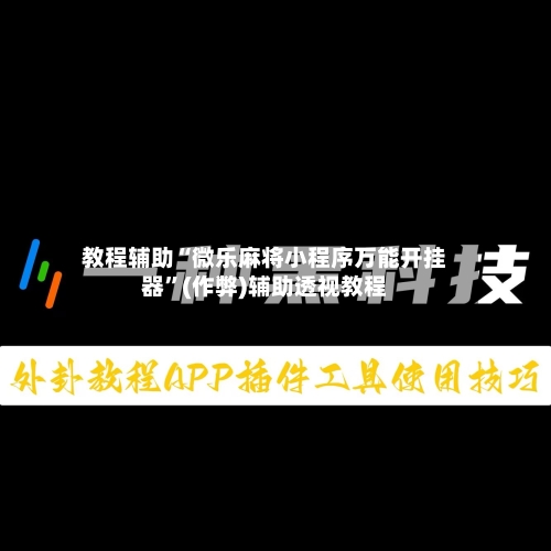 教程辅助“微乐麻将小程序万能开挂器	”(作弊)辅助透视教程-第2张图片