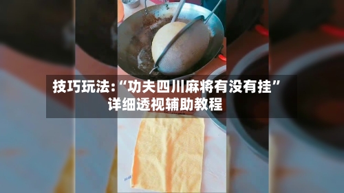 技巧玩法:“功夫四川麻将有没有挂”详细透视辅助教程-第1张图片