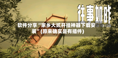 软件分享“家乡大贰开挂神器下载安装”(原来确实是有插件)-第1张图片